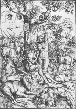 ルーカス・クラナハ長老 Painting - アダムとイブ 1509年 ルネッサンス ルーカス・クラナッハ長老